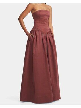 Hansen And Gretel The Audrey Gown Strapless Vintage Elegant Bridesmaid Womens L